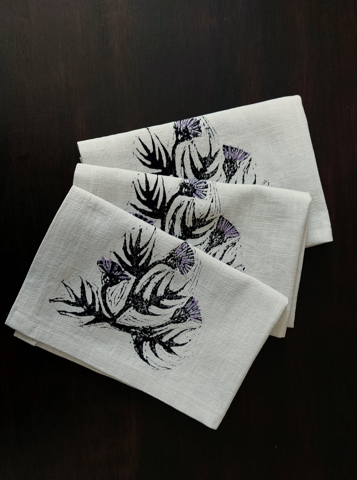thistle napkins stone