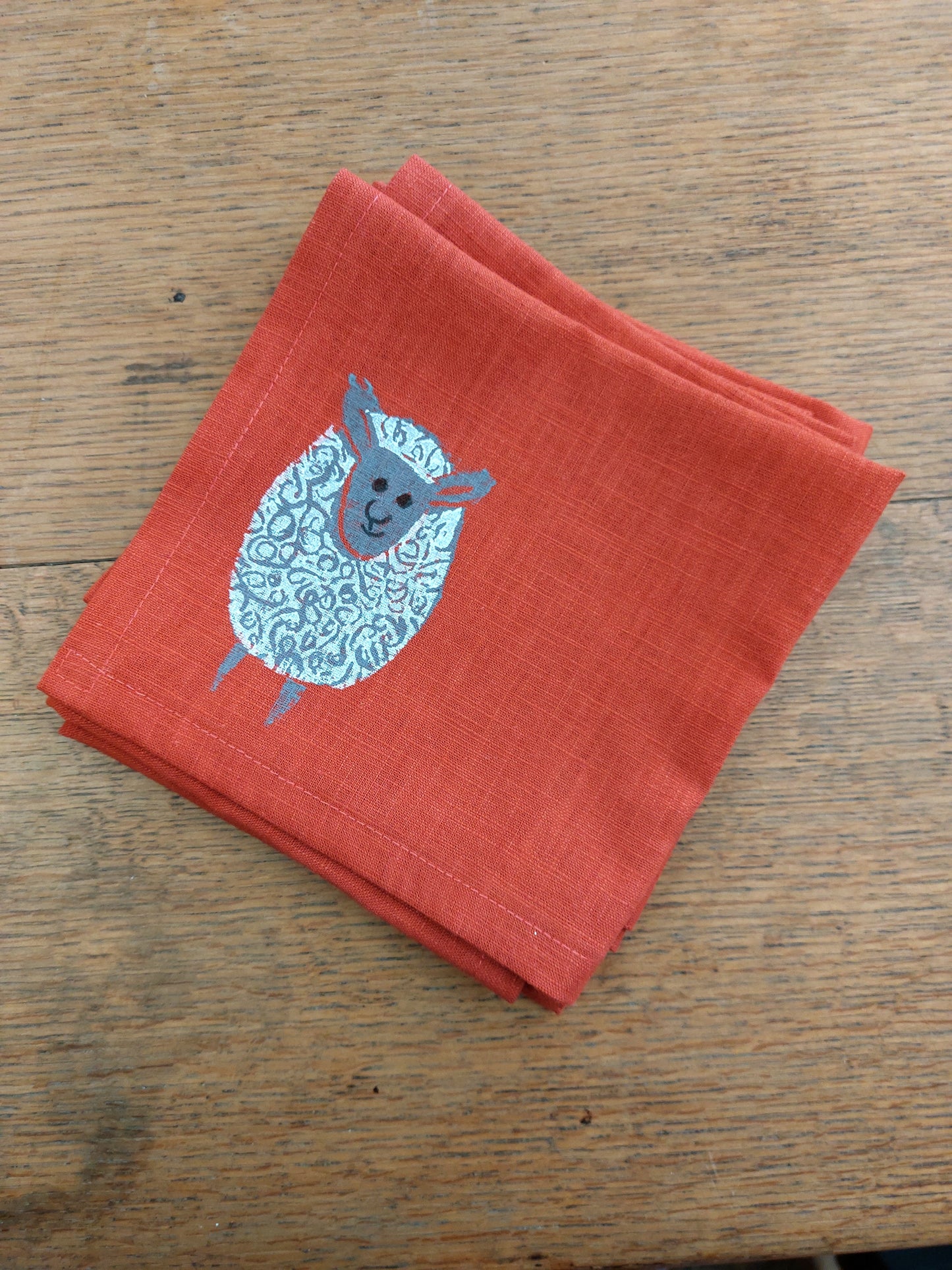 fluffy sheep napkin marmalade linen