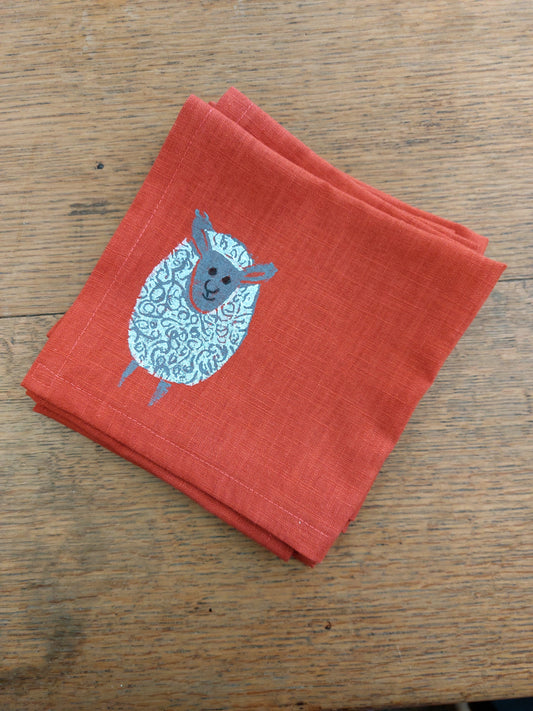 fluffy sheep napkin marmalade linen