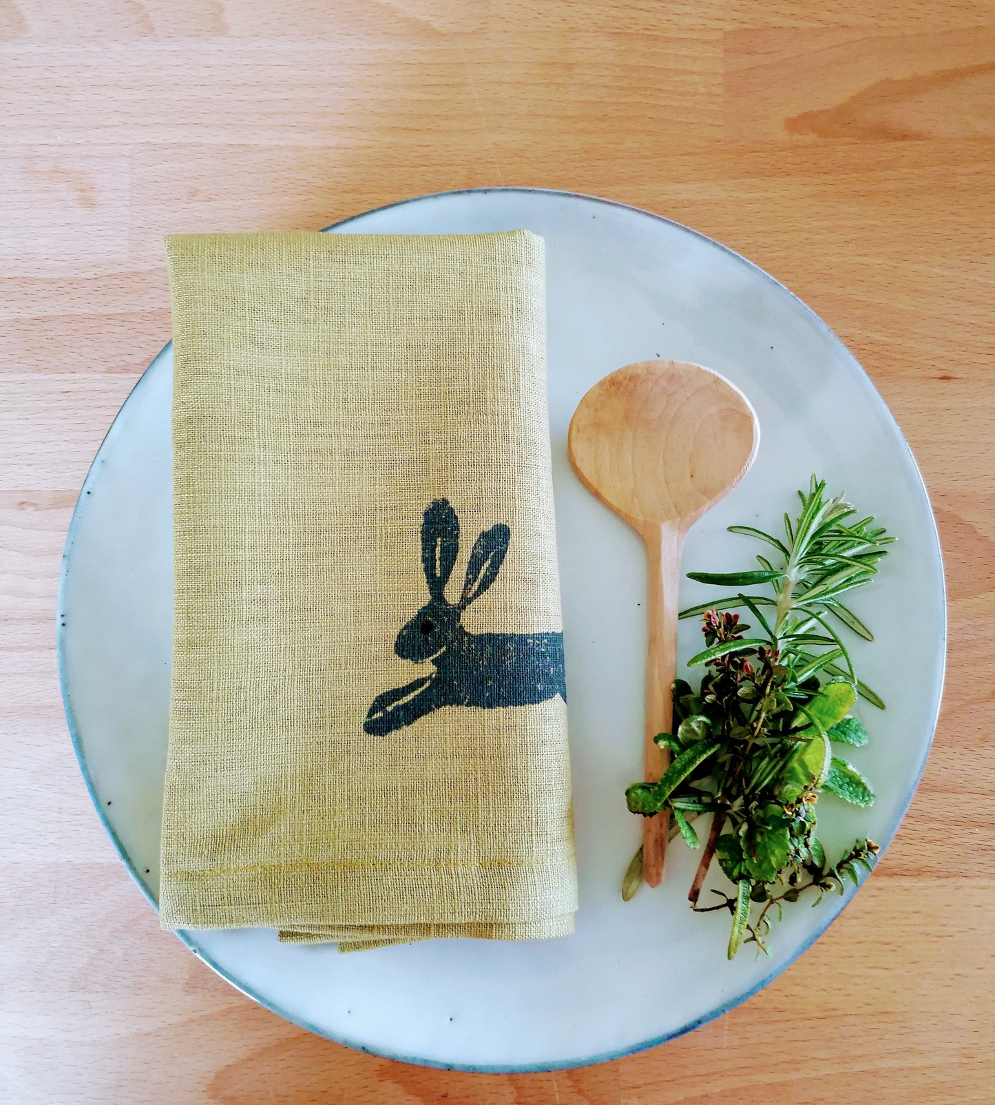 special order hare linen napkin